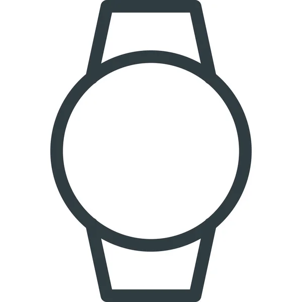 Smart Smartwatch Technologie Symbol Outline Stil — Stockvektor
