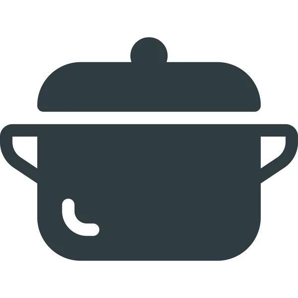 Koken Keuken Pictogram Solid Stijl — Stockvector