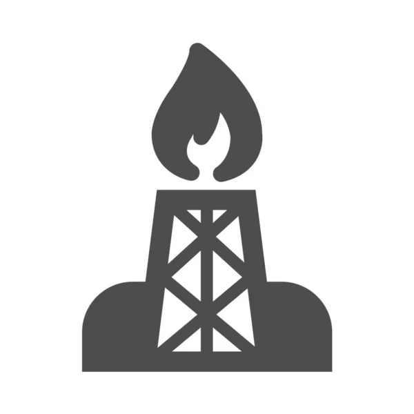 Icono Energía Química Batería Estilo Sólido — Archivo Imágenes Vectoriales