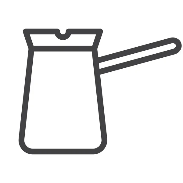 Cezve Turkish Pot Icon — Vector de stock