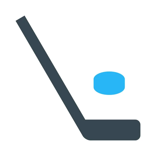 Spel Hockey Spela Ikonen Fylld Skiss Stil — Stock vektor