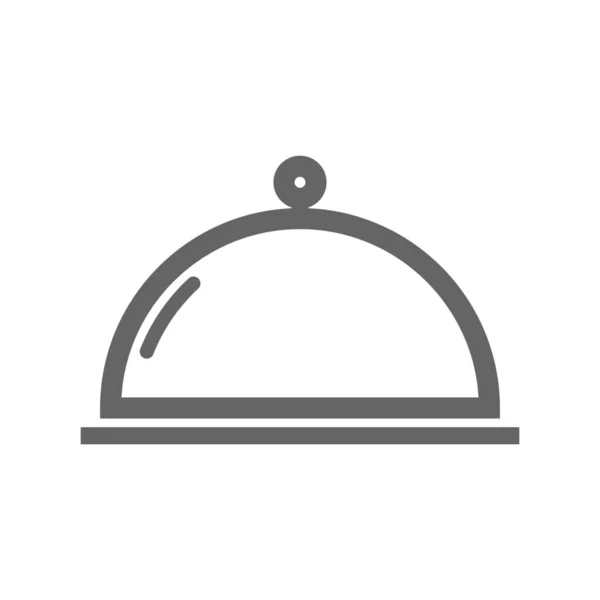 Boisson Cuisinier Icône Nourriture Dans Style Contour — Image vectorielle