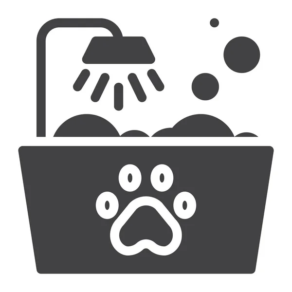 Ícone Banho Barbeiro Animal —  Vetores de Stock