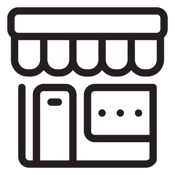 Comprar Ecommerce Ícone Line Estilo Esboço — Vetor de Stock