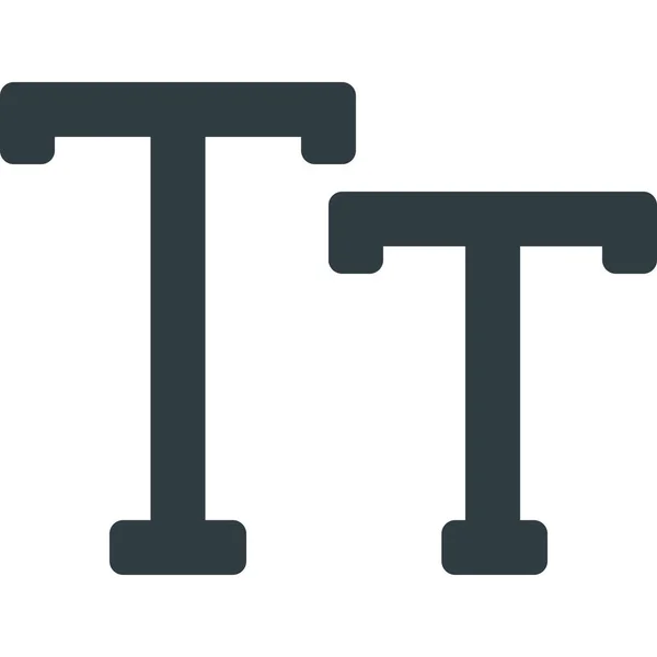 Значок Типу Шрифту Регістру Суцільному Стилі — стоковий вектор