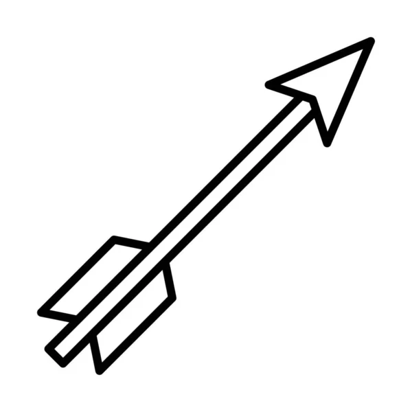Иконка Направления Стрелки Стиле Контура — стоковый вектор