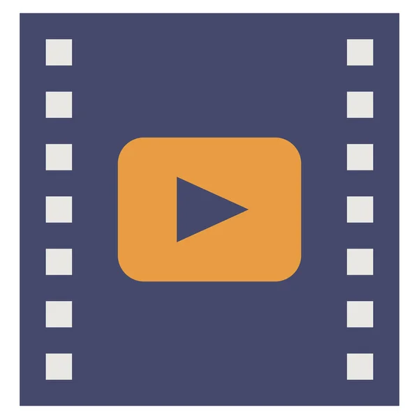 Видеоматериалы Развлекательных Фильмов Категории Образование Школа Обучение — стоковый вектор