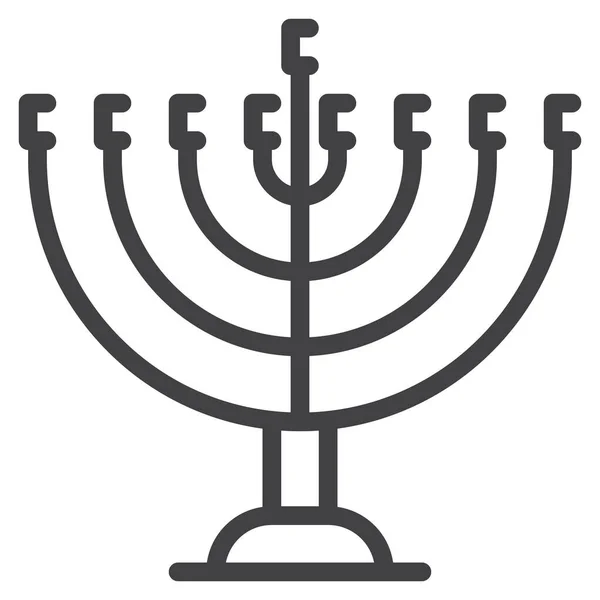 Hanukkah Feriado Judaísmo Ícone Categoria Cultura Comunidades — Vetor de Stock