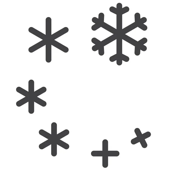 Snow Snowflake Storm Icon — Image vectorielle