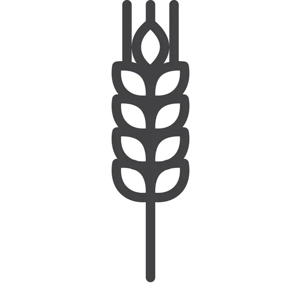 Harvest Ear Wheat Icon — Vetor de Stock