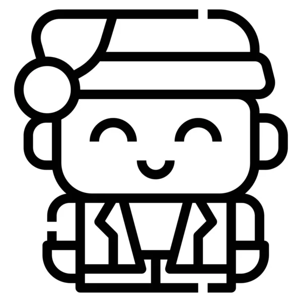 Hombre Usuario Avatar Icono — Vector de stock