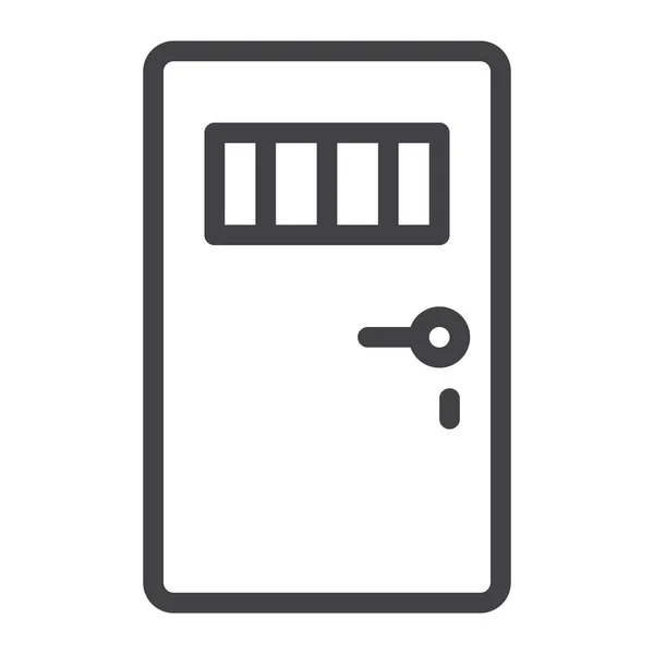 Closed Door Jail Icon — Vector de stock