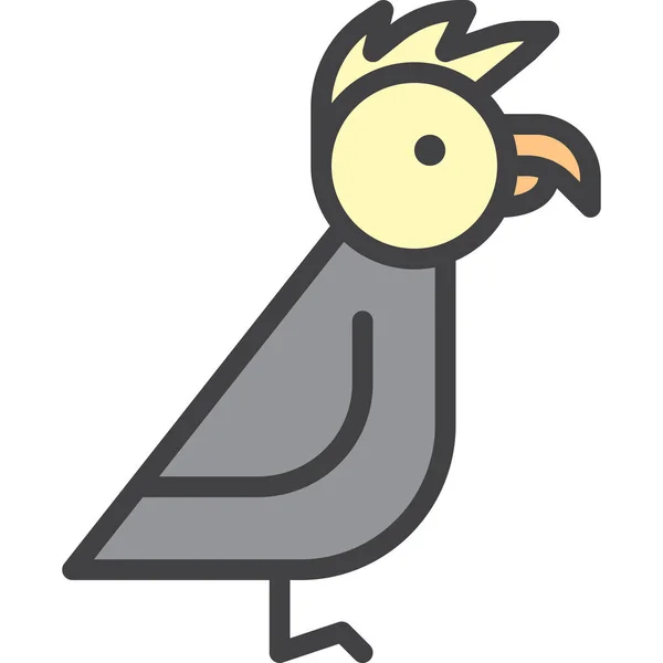 Papagei Vogel Haustier Symbol — Stockvektor