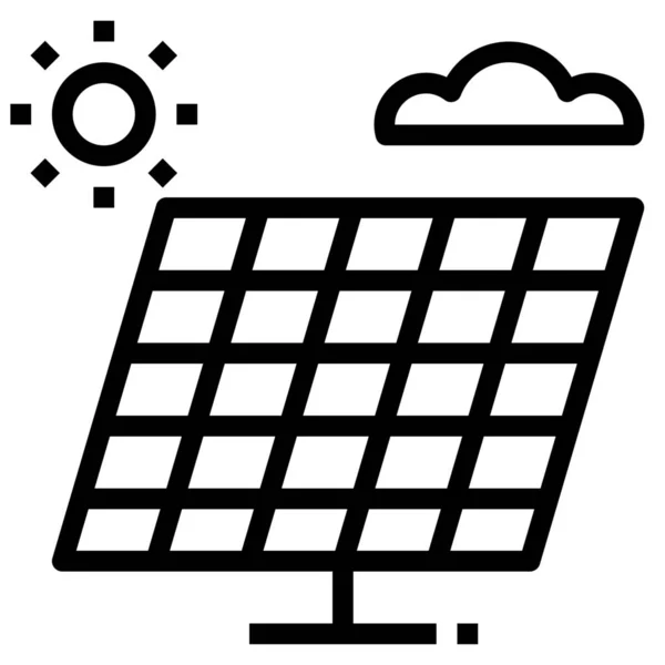 Schone Elektrische Energie Icoon Outline Stijl — Stockvector