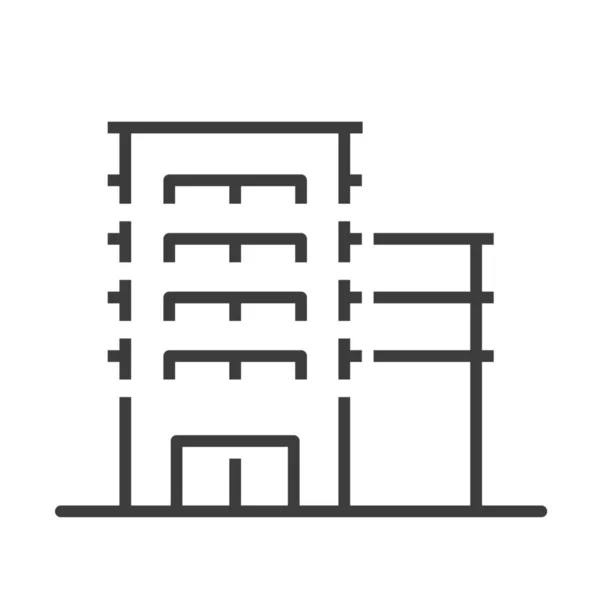 Entreprise Construction Icône Usine Dans Catégorie Bâtiments — Image vectorielle