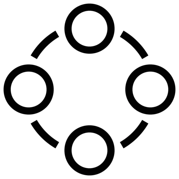 Icona Collegamento Cluster Nella Categoria Mista — Vettoriale Stock