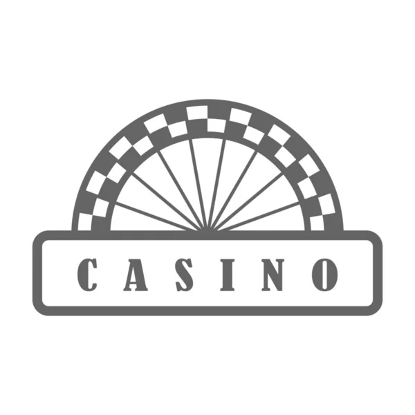 Cash Casino Glücksspiel Ikone Soliden Stil — Stockvektor
