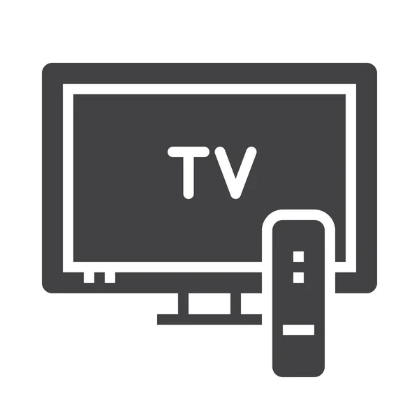 Broadcast Display Television Icon — Stock Vector