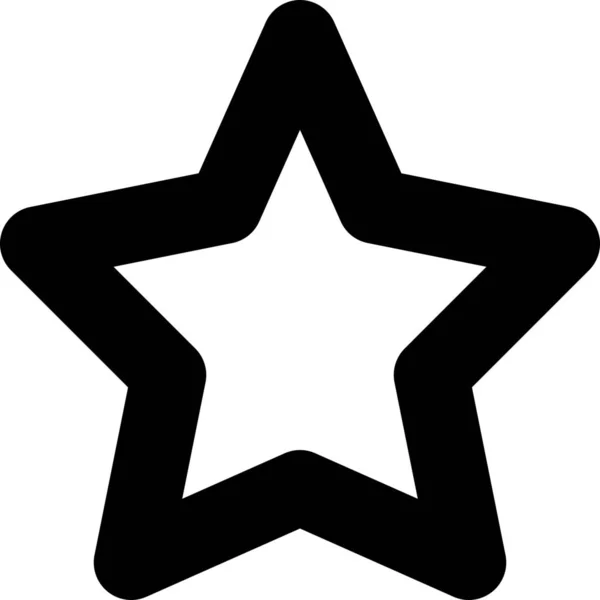 Favorite Rating Star Icon Outline Style — Stock Vector