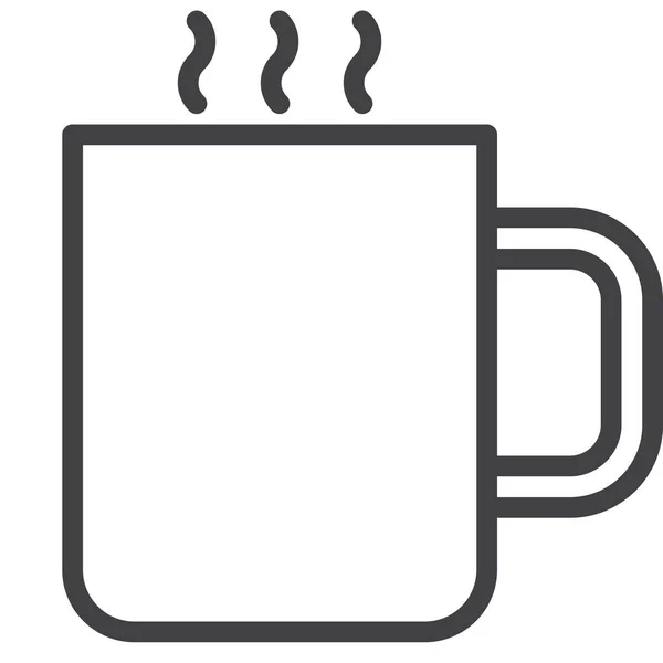 Taza Bebida Caliente Icono — Vector de stock