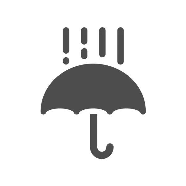 Climate Cloud Forecasting Icon Solid Style — Stock Vector