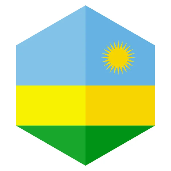 Икона Дизайна Африканской Страны Стиле Flat — стоковый вектор