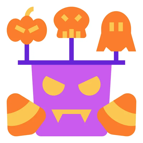 Candy Halloween Monster Icon — Wektor stockowy