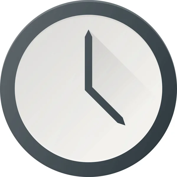 Klocka Kronometer Tid Ikon Platt Stil — Stock vektor
