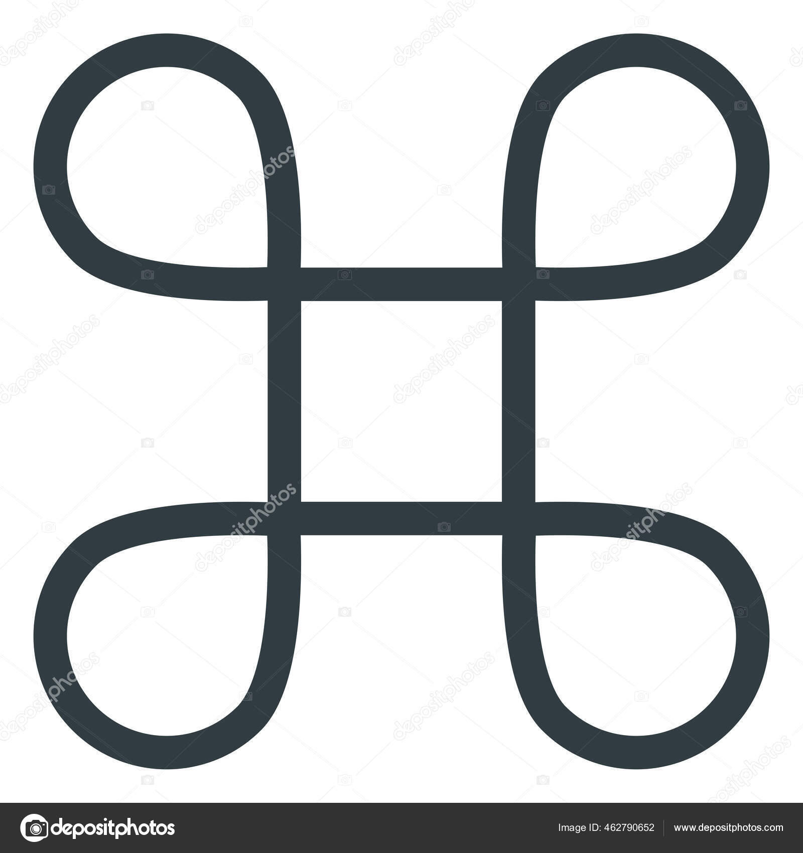 Command Keyboard Shortcut Icon Outline Style Stock Vector by ... image.