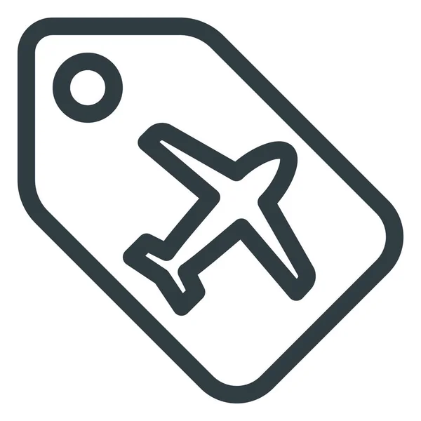 Значок Терміналу Аеропорту Стилі Контур — стоковий вектор