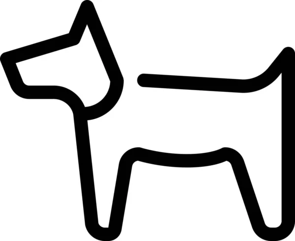 Animal Dog Guide Dog Icon Outline Style — 스톡 벡터