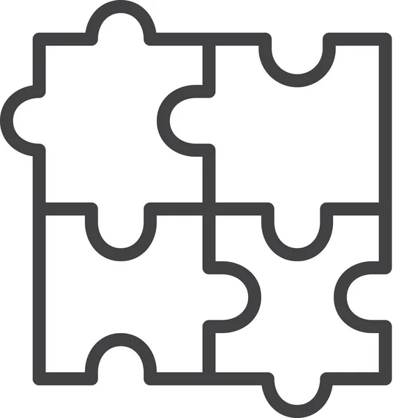 Connection Idea Jigsaw Icon — Vector de stock