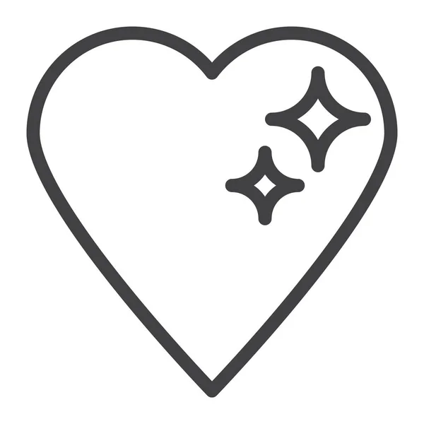 Αγαπημένο Εικονίδιο Της Καρδιάς Στυλ Περίγραμμα — Διανυσματικό Αρχείο