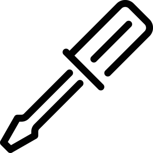 Rexer Screw Screwdriver Icon Outline Style — стоковый вектор