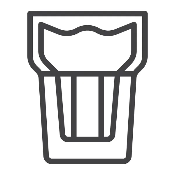 Cup Glass Water Icon — Vetor de Stock