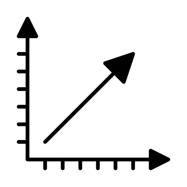 Icono Finanzas Gráficos Analíticos Estilo Sólido — Archivo Imágenes Vectoriales