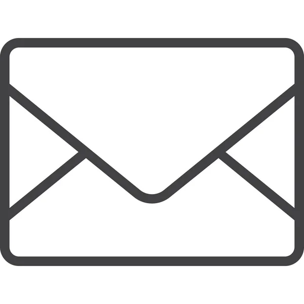 Ícone Mail Envelope Correio Estilo Esboço — Vetor de Stock
