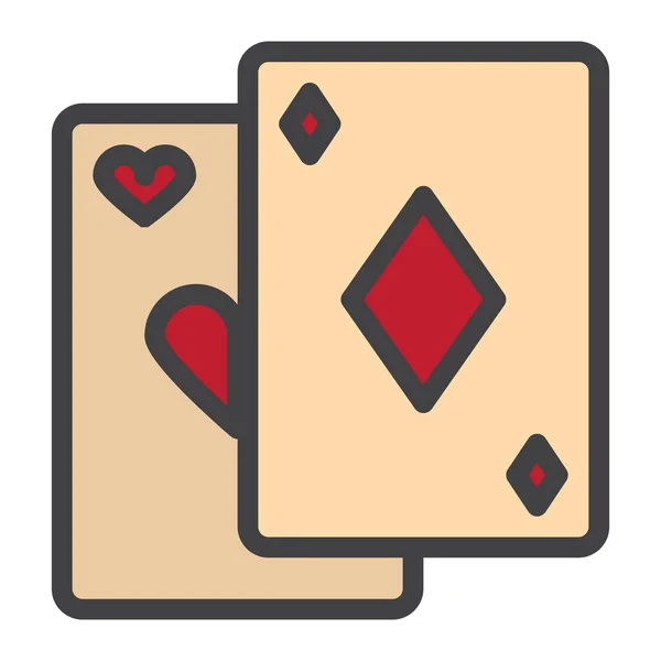 Card Trick Casino Icon — Vetor de Stock