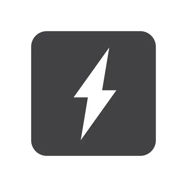 Tornillo Electricidad Flash Icono Estilo Sólido — Vector de stock