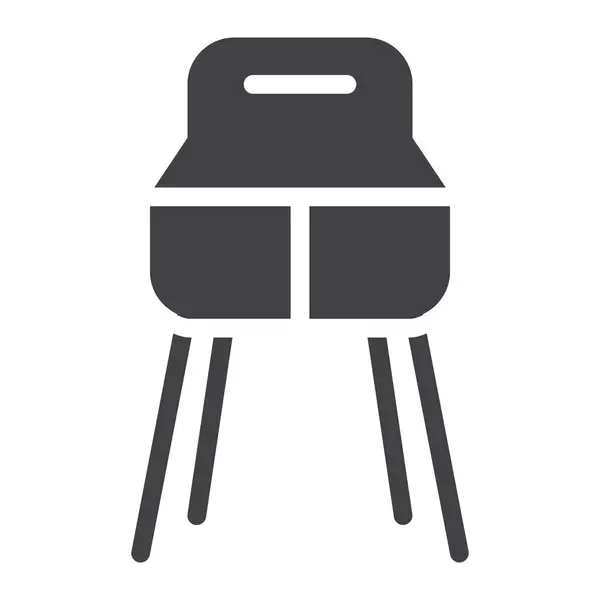 Καρέκλα Παιδικό Εικονίδιο Ασφαλείας — Διανυσματικό Αρχείο