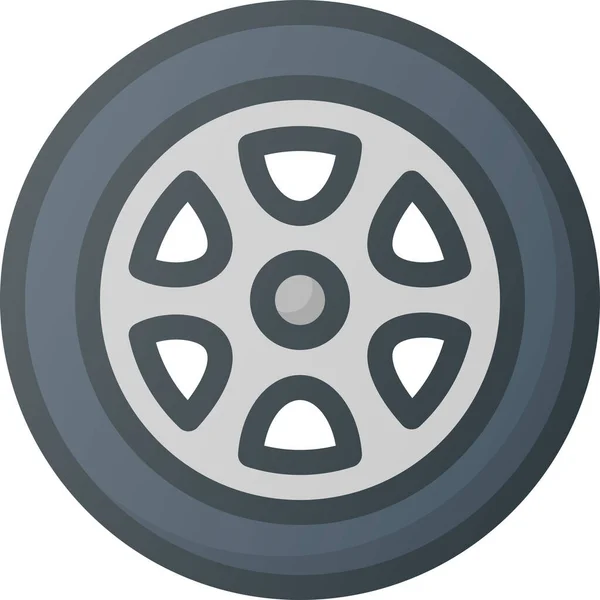 Icono Del Elemento Componente Del Coche Estilo Contorno Lleno — Vector de stock