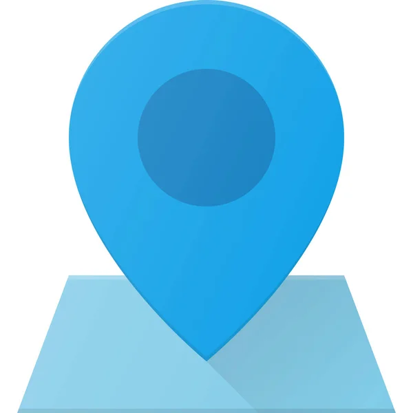 Geolocation Location Map Icon Flat Style — Stock Vector