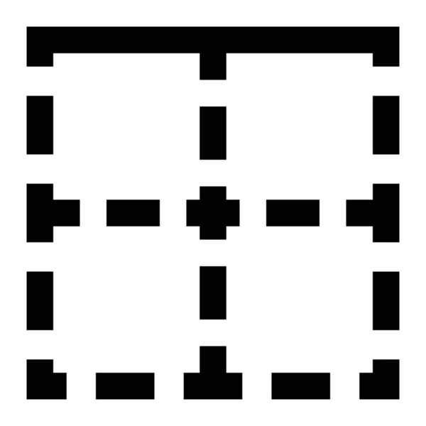 边框编辑器文本图标 轮廓样式 — 图库矢量图片