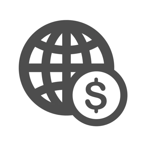 Іконка Фінансування Бізнесу Суцільному Стилі — стоковий вектор