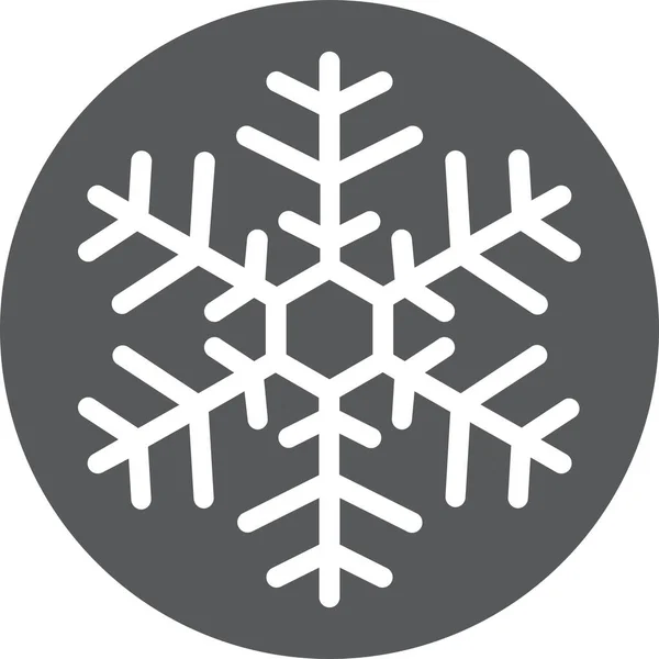 Congelamiento Frío Icono Helada Estilo Sólido — Archivo Imágenes Vectoriales
