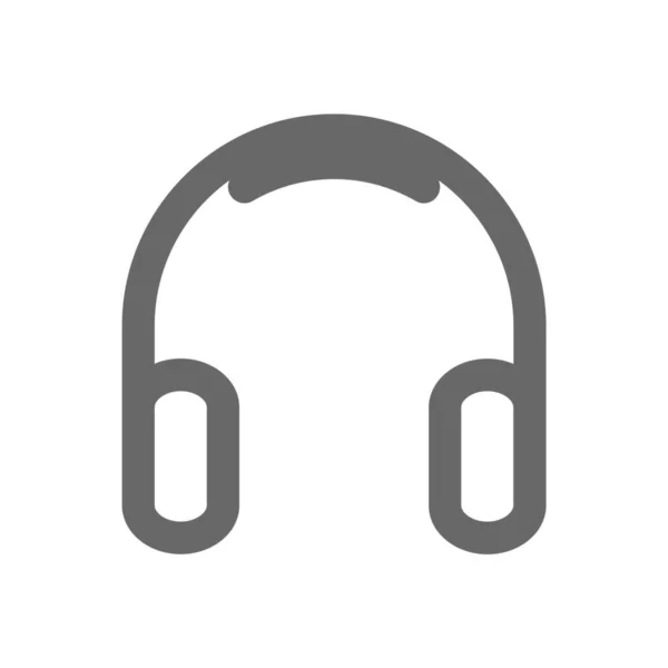 Icône Sonore Musique Audio Dans Style Contour — Image vectorielle