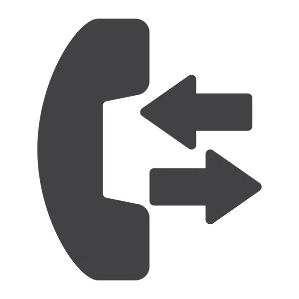 Pijlen Call Handset Pictogram Infrastructuur Categorie — Stockvector