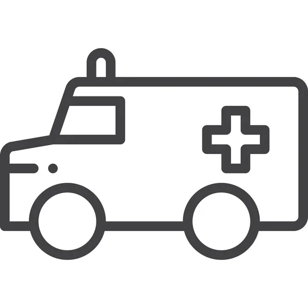 Ambulance Medical Transportation Icon — Stock Vector