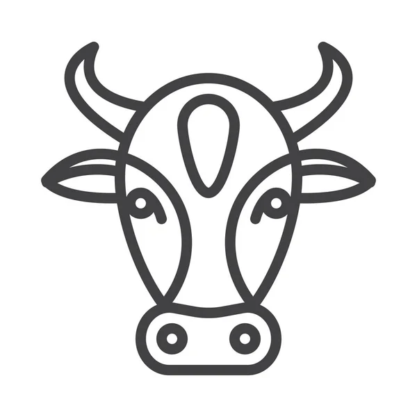 Ícone Mamífero Vaca Animal Categoria Animais — Vetor de Stock