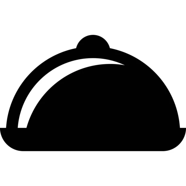 Значок Ресторану Суцільному Стилі — стоковий вектор